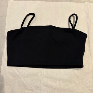 Black Strap bralette or bandeau Top - youth xl